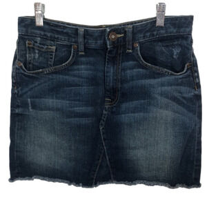 GAP 1969 distressed jean skirt, size 6/28